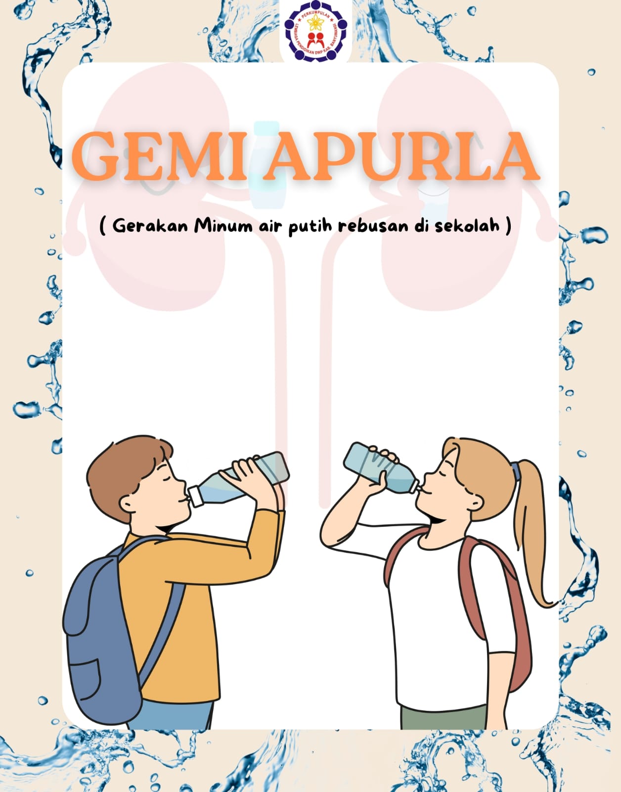 GErakan MInum Air PUtih Rebusan di sekoLAh