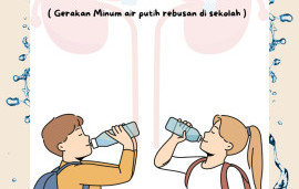 GErakan MInum Air PUtih Rebusan di sekoLAh